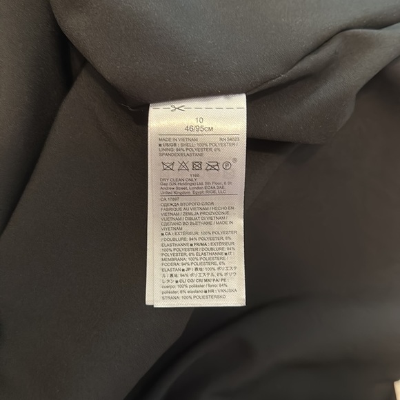 Banana republic size 10 black grey snake skin eyelash texture sheath dress - Picture 4 of 5